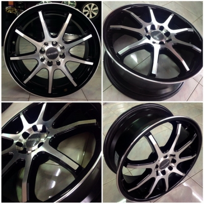 แม็กซ์มือสองสภาพดี ขอบ 17x7JJ 4H100-114.3 ทั้งชุด 9,500