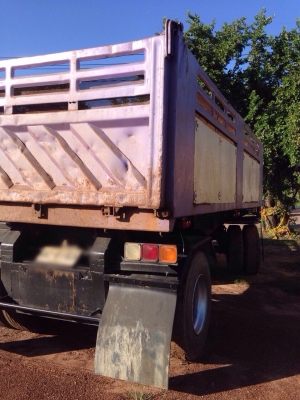 ขายลูกพ่วงเหล็กข้างเรียบ 2 เพลา ยางดี ทะเบียนพร้อม