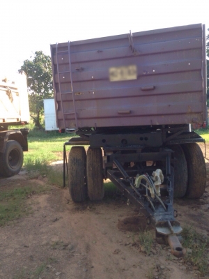 ขายลูกพ่วงเหล็กข้างเรียบ 2 เพลา ยางดี ทะเบียนพร้อม