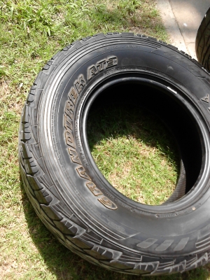 265/70R16 DUNLOP GRANDTREK AT3 ตัวหนังสือขาว ชุด 4 เส้น  TEL.081-427-3941