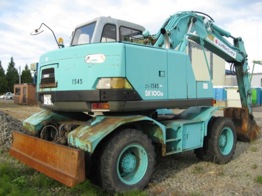 รถขุดล้อยาง Kobelco SK100W #YE03-02337 Excavator สต็อกเราที่ญี่ปุ่น สนใจโทร. 080-6565422 (หนิง)