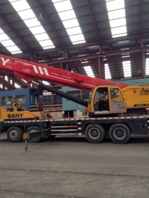 ขายรถเครน SANY ขนาด 55 ตัน เอกสารเล่มทะเบียน รถพร้อมใช้งาน