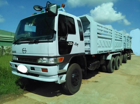 ขายรถสิบล้อ hino fm2k สมอเงิน ดั้มสามมิตร พ่วงแม่ลูก ปี 40 ราคาต่อรองได้ ยางสวยรถพร้อมใช้งาน