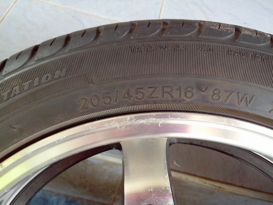 ล้อ LENSO 4 รู 100กว้าง7 ET40 ขอบ16 ล้อ LENSO 4 รู 100กว้าง7 ET40 ขอบ16