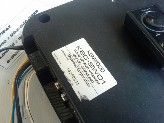Sub Box Kenwood KSC-SW01 พร้อมรีโมท เบสตึบๆ มือสองญี่ปุ่น Sub Box Kenwood KSC-SW01 พร้อมรีโมท เบสตึบๆ มือสองญี่ปุ่น
