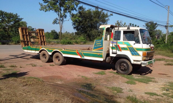 ขายรถสิบล้อเทเลอร์รถเกี่ยว HINO FD176B รถประกอบ ปี 39 เครื่อง HO7C-185 แรง 2 เพลา เบรคลมดูด พวงมาลัยพาวเวอร์ ทะเบียนพร้อม