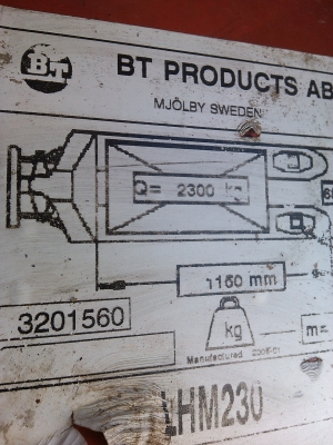 ้Hand left pallet 2.3 ton
