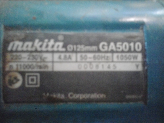 เครื่องเจียรไฟฟ้า5นิ้ว Makita GA5010 ราคา1299ครับ เข้ามาคุยต่อรองราคาได้นะครับ เครื่องเจียรไฟฟ้า5นิ้ว Makita GA5010 ราคา1299ครับ เข้ามาคุยต่อรองราคาได้นะครับ