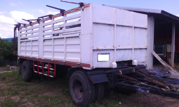 ลูกพ่วง 2 เพลา ไม่ดัมพ์ อู่พนัส ยาว 6.20 เมตร ราคาถูกๆๆๆ