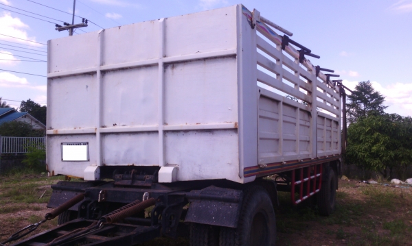 ลูกพ่วง 2 เพลา ไม่ดัมพ์ อู่พนัส ยาว 6.20 เมตร ราคาถูกๆๆๆ