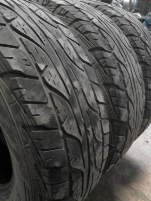 265/70R16 DUNLOP GRANDTREK AT3 ตัวหนังสือขาว ชุด 4 เส้น  TEL.081-427-3941