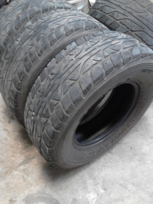 265/70R16 DUNLOP GRANDTREK AT3 ตัวหนังสือขาว ชุด 4 เส้น  TEL.081-427-3941