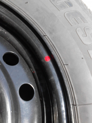 กะทะล้อ 5 รู  ของ TOYOTA  VIGOกระบะ มี  2 ล้อพร้อมยาง    TEL.081-427-3941