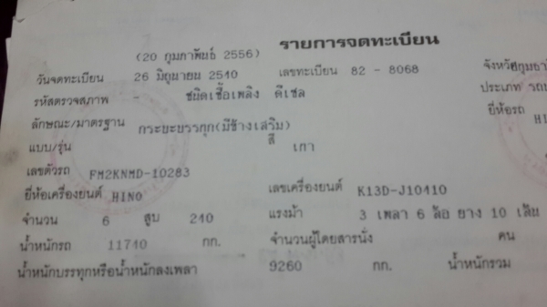 ขาย10ล้อฮีโน่ สมอ FM2K 2เพลา ดั๊ม ลูกดั๊ม 3 คาน เบรคจิฟฟี่ พวงมาลัยพาวเวอร์ สภาพดี กระบะข้างป่องๆ เดิมใช้วิ่งเศษเหล็ก