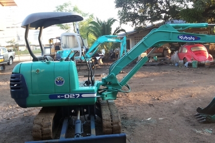 ขายรถขุด-ดัน แบ็คโฮ. KUBOTA K-027 รถเก่านอก สภาพพร้อมใช้ มีเอกสารแจ้งจำหน่าย
