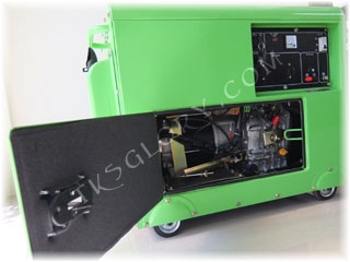 เครื่องกำเนิดไฟฟ้า ดีเซล ขนาด 5.2 KW  5200W  แบบมีตู้เก็บเสียง