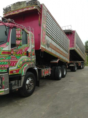 ขาย ISUZU 360 กระบะเนียมดั๊มเกษตร รถปี 53 ( มี 4 พ่วง )