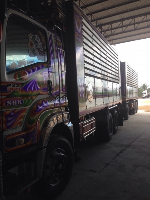 ขาย ISUZU 360 กระบะเนียมดั๊มเกษตร รถปี 53 ( มี 4 พ่วง )