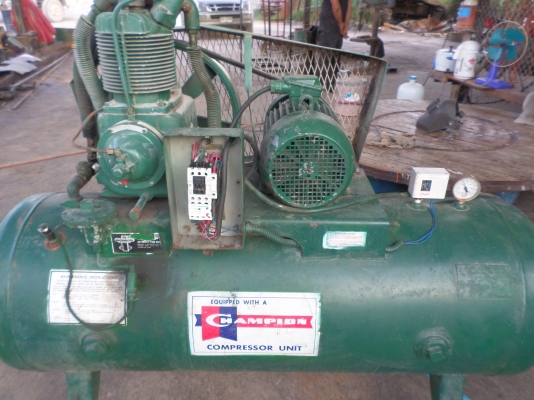 ขายปั๊มลม แชมเปี้ยน จาก USA ขนาด 300 ลิตร มอเตอร์ 5 แรงม้า ไฟ 380 โวลท์ 2 สูบ