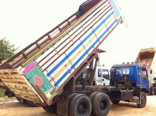 ขายISUZU DECA 270 ดัมพ์ 10ล้อ พร้อมชุดลำโพง+ระบบยกดัมพ์ตัวลูกพ่วง ครบ