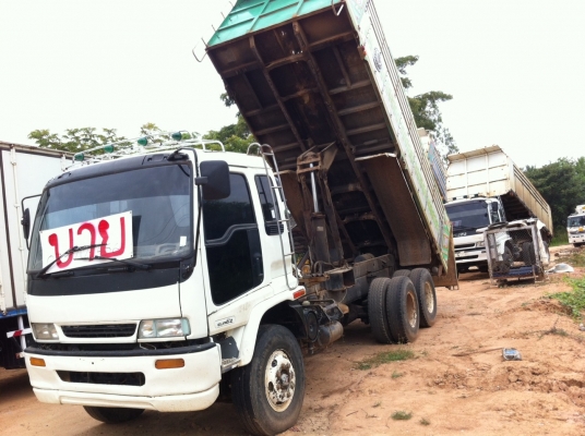 ขายISUZU DECA 320 ดัมพ์ 10ล้อ พร้อมชุดลำโพง+ระบบยกดัมพ์ตัวลูกพ่วง ครบ