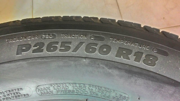 ยางมิชชิลีน 265/60R18 ปี11