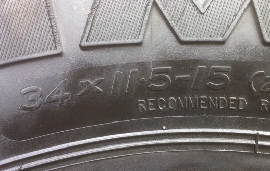 ขายยาง A คู่ simex jungle trekker 34 x 11.5 r15