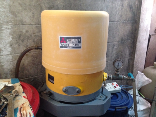 ขายปั้มน้ำอัตโนมัติ mitsubishi 250 W สภาพสวย ตรวจเช็คแรงดันเรียบร้อยแล้ว ไม่มีรั่วซึม พร้อมใช้งาน