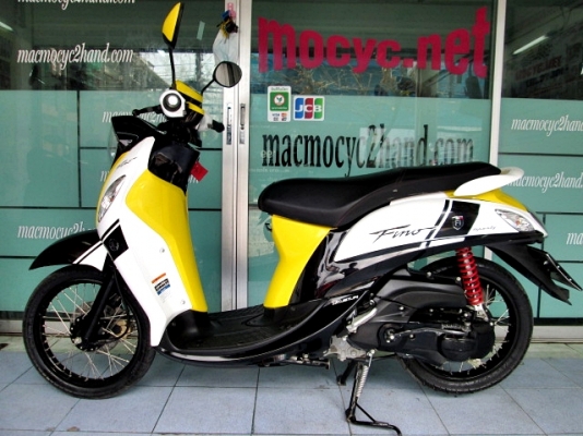 Fino i ลายปรอร์ต สีขาวเหลืองดำ รถเดือน ตุลาคม ปี 56 ไมล์ 7287 โล แถม 2 รายการ 26900