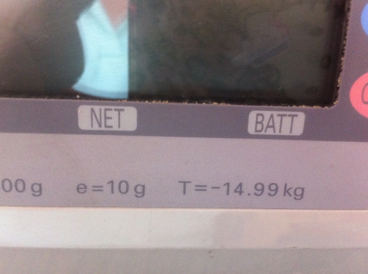 เครื่องชั่งน้ำหนักดิจิตอล ขนาด 30 Kg.ขึ้นที่ละ 10 กรัม ผลิตจากญี่ปุ่น