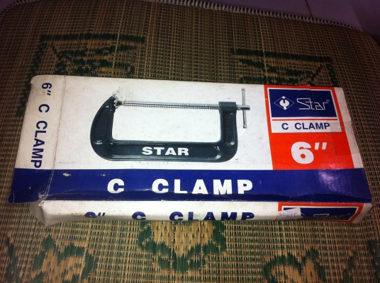 ซี แคลมป์ STAR ช่วยจับยึดชิ้นงานขนาด 5 นิ้ว - 8 นิ้ว แกนเกลี่ยวใหญ่แข็งแรง