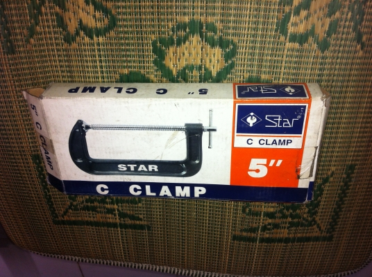 ซี แคลมป์ STAR ช่วยจับยึดชิ้นงานขนาด 5 นิ้ว - 8 นิ้ว แกนเกลี่ยวใหญ่แข็งแรง