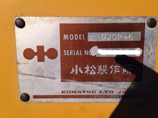 KOMATSU D20P-6