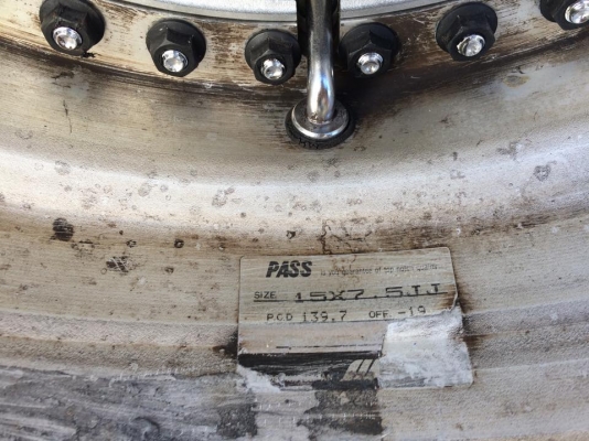 ขายล้อ WORK CRAG 15x7.5 ออฟ-19 6 รูกระบะ ประมูลจากญี่ปุ่น