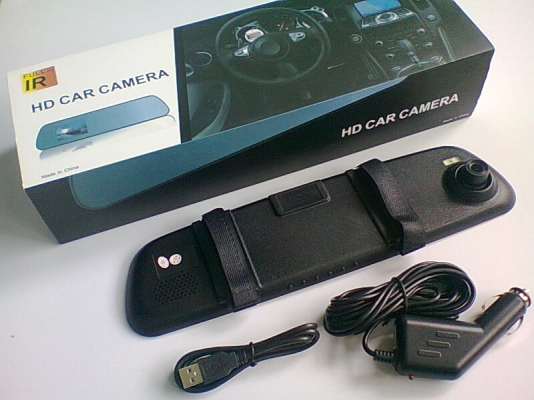 กล้องบันทึกณรถยนต์แบบกระจกแอบถ่าย