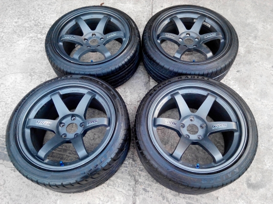 ล้อ TE37sl ขอบ18 น9ล10 พร้อมยาง 235/40 265/35 ปี13