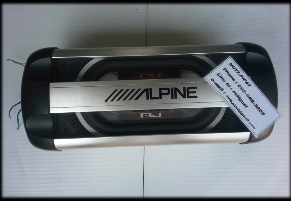 Alpine Subwoofer SWE-1390 แอมป์ในตัว มือสองญี่ปุ่น