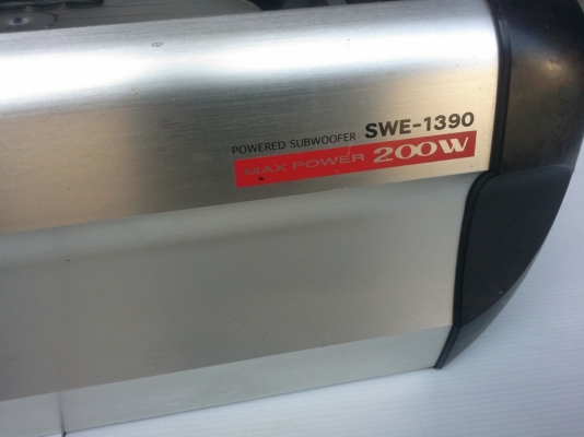 Alpine Subwoofer SWE-1390 แอมป์ในตัว มือสองญี่ปุ่น