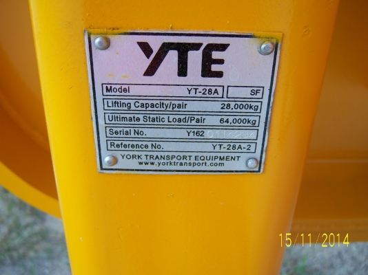 LOW BED 3 เพลา ท้ายเปิด สูง 1.15x2.5x12.5 เมตร