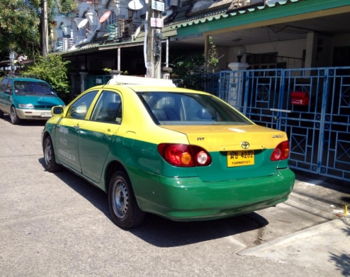 taxi เขียวเหลือง เหลือวิ่ง 10เดือน NGV ถังใหญ่ 78000