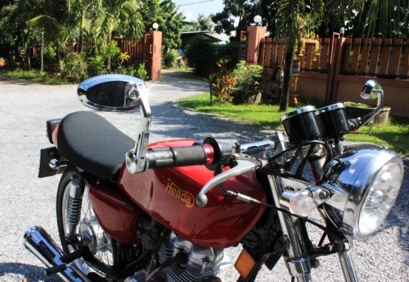 ขายHONDA jx110แต่งแนว royal enfield cafe ทะเบียนพร้อมโอน