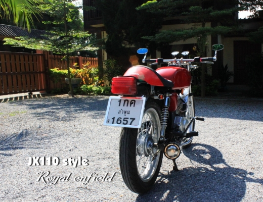 ขายHONDA jx110แต่งแนว royal enfield cafe ทะเบียนพร้อมโอน