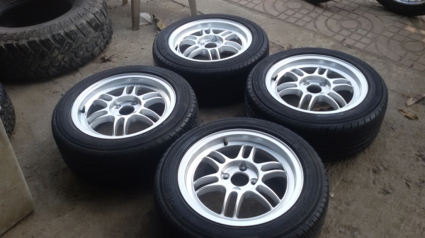 ขายล้อใหม่RPF1ขอบ15 4รู100พร้อมยางชุดละ9800