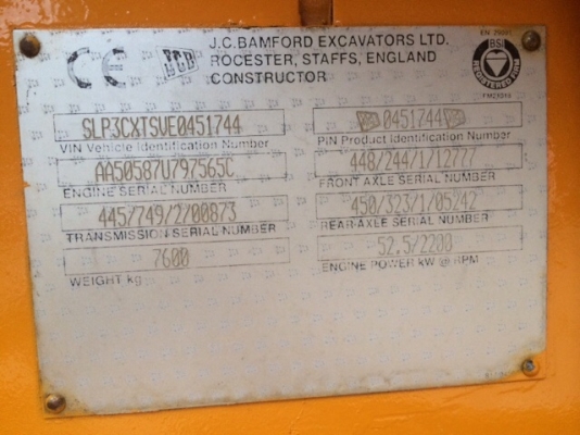 ขายรถตักหน้าขุดหลัง JCB 3CX-451744 พร้อมใช้ 2เพลา เล่มทะเบียน