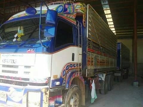 ขาย ISUZU 360 พ่วงกระบะเนียม คอกเกษตรดั๊ม รถปี 54