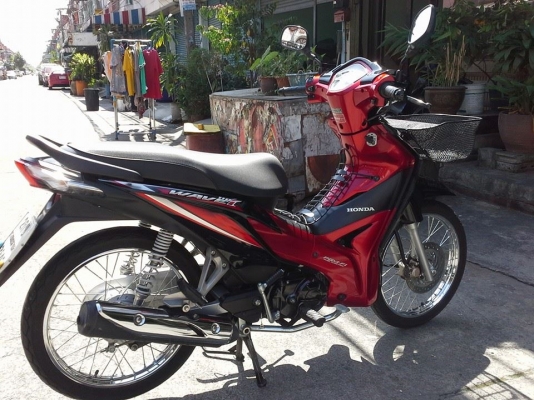 Wave 110i ปี 57 สตาร์ทมือ สีแดง ดำ สวยกริ๊บๆ พอๆป้ายแดง เอกสารจำนำครบ โอนไม่ได้