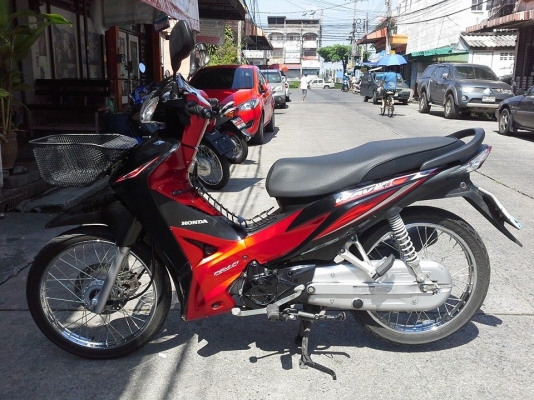 Wave 110i ปี 57 สตาร์ทมือ สีแดง ดำ สวยกริ๊บๆ พอๆป้ายแดง เอกสารจำนำครบ โอนไม่ได้