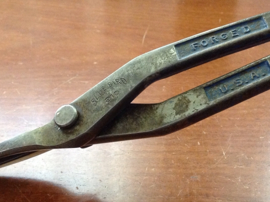 ขายกรรไกรตัดโลหะ Vintage Blue Bird 210 ขนาด 10" ตัดซ้าย