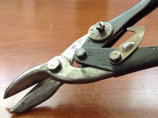 ขายกรรไกรตัดโลหะ Vintage Blue Bird 102 ขนาด 9.5" ตัดขวา