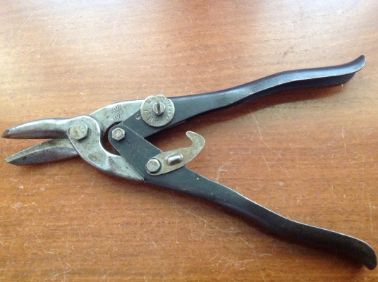 ขายกรรไกรตัดโลหะ Vintage Blue Bird 102 ขนาด 9.5" ตัดขวา